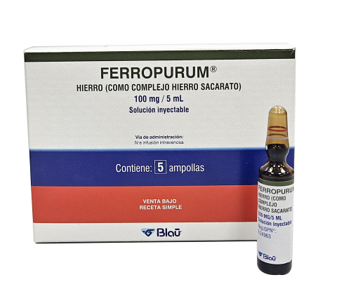 8 - Blau Farmacéutica - Envase para ampolla de medicamento Ferropurum 1
