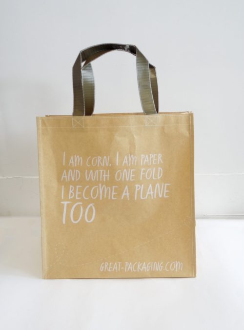 Great Packaging - Reusable PLA Woven + Paper Bag - 1