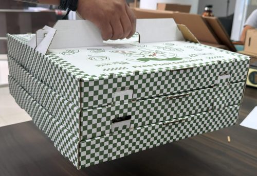 La Papelera - Caja de pizza apilable - Sistema incrustable - 1